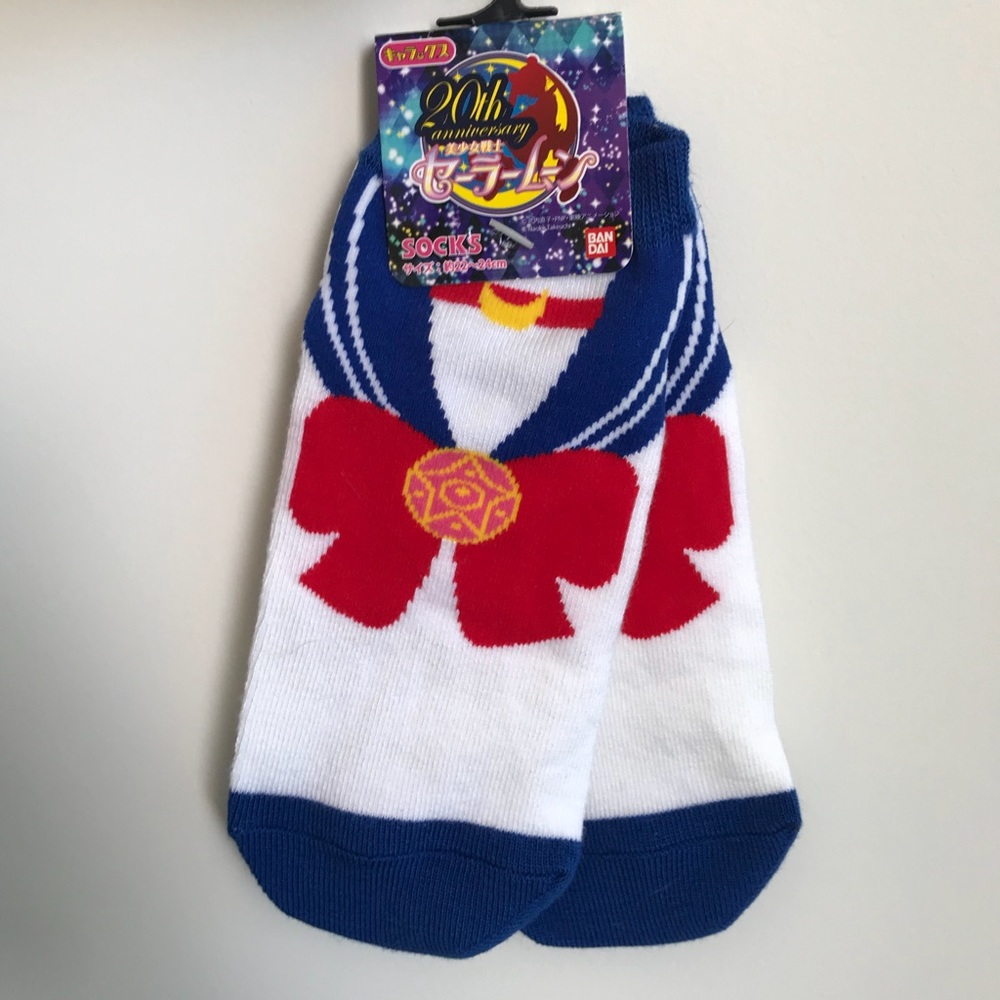 Sailor Moon Sailor Fuku Ankle Socks NWT